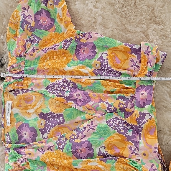 Faithfull The Brand La Colle Top Floral Summer Cropped Size XS - Picture 11 of 12